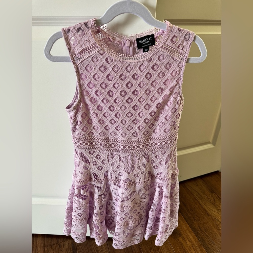 Bardot Junior Size 8 Lilac Sleeveless Dress